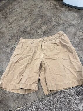 🥞Merona Beige Flat-Front Cotton Shorts
